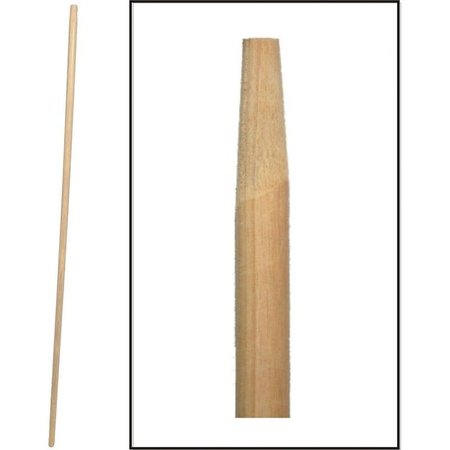 BIRDWELL Broom Handle, 118 in Dia, 54 in L, Hardwood 520-12